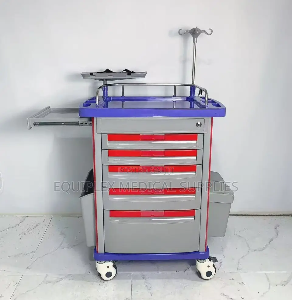 Crash Cart for Quick Access of Emergency Equipment