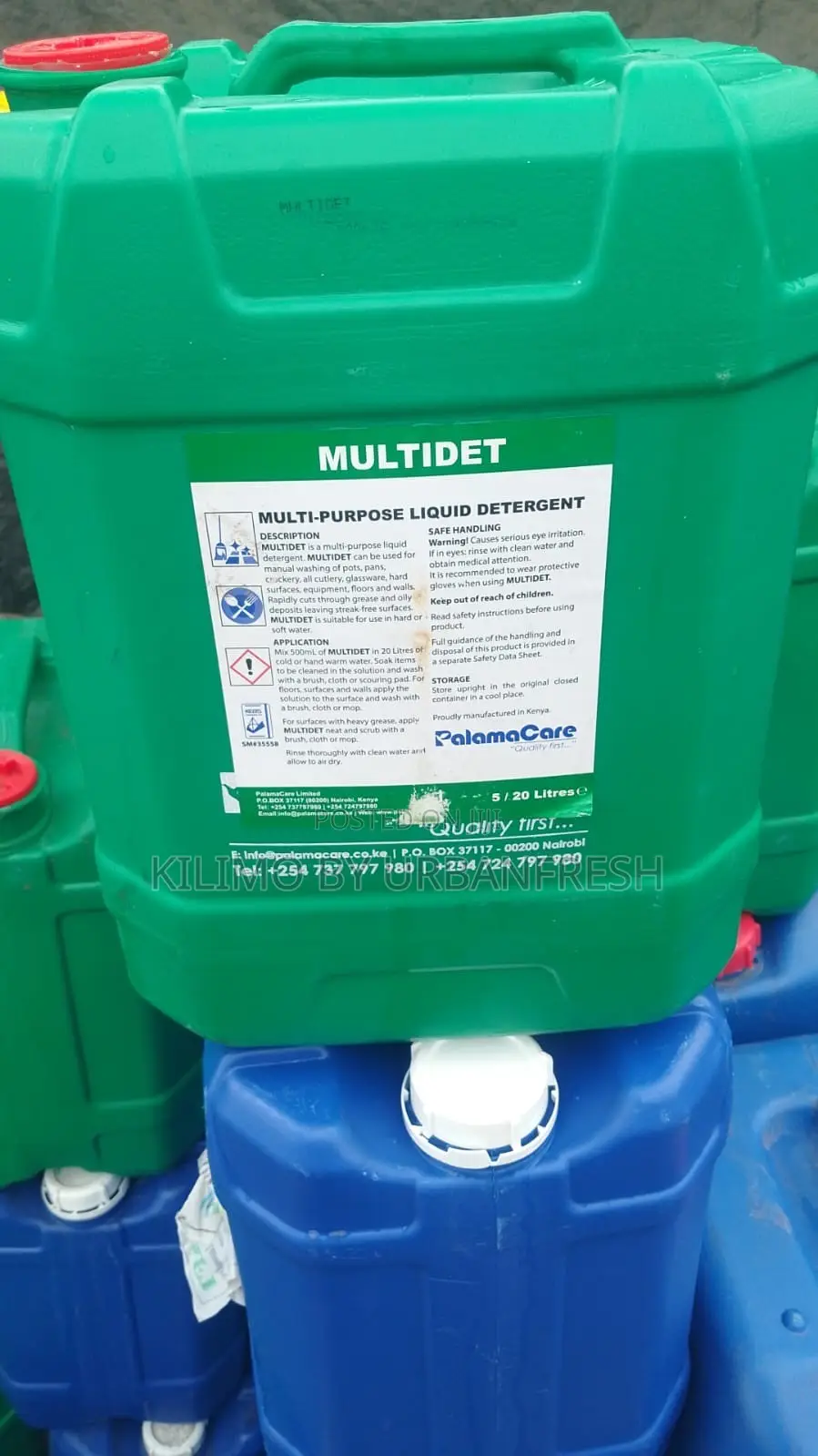20 LTRS Green / Blue Square. Moq 10.