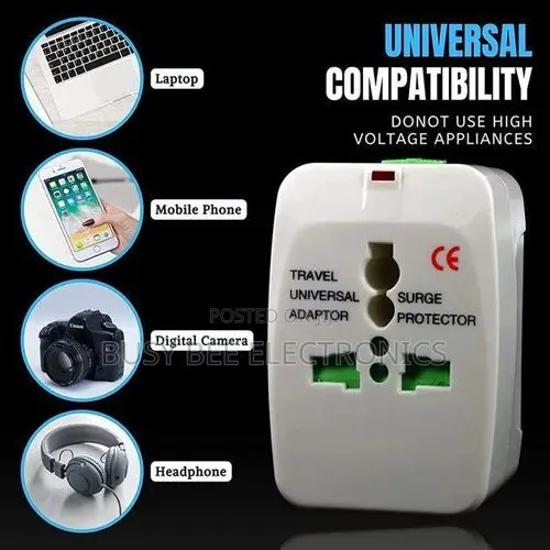 Universal Adapter for Travel, Compact