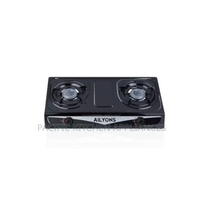 AILYONS-2 Burner Table Top Stainless Steel Gas Stove Cooker