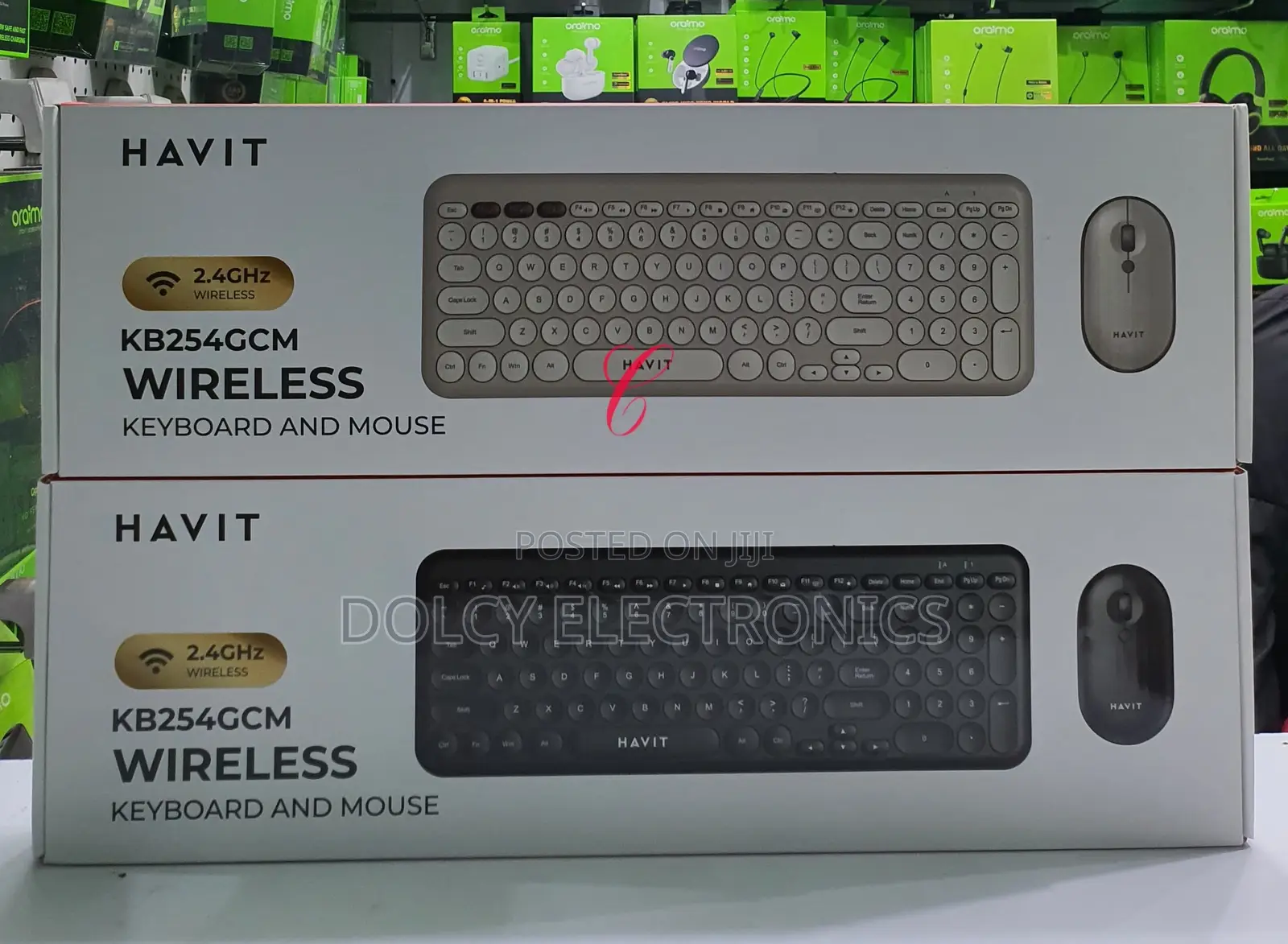 Havits Kb254gcm Wireless Keyboard Mouse With Numbers on the Side