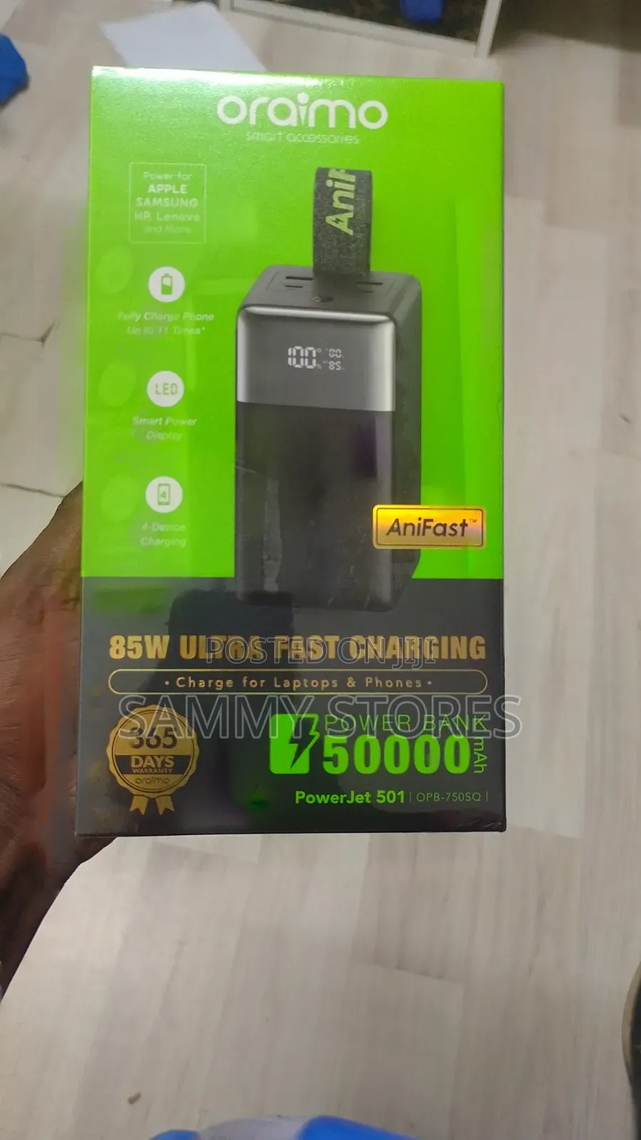 Oraimo PowerJet 501 4-Device Charging 50,000mAh Power Bank