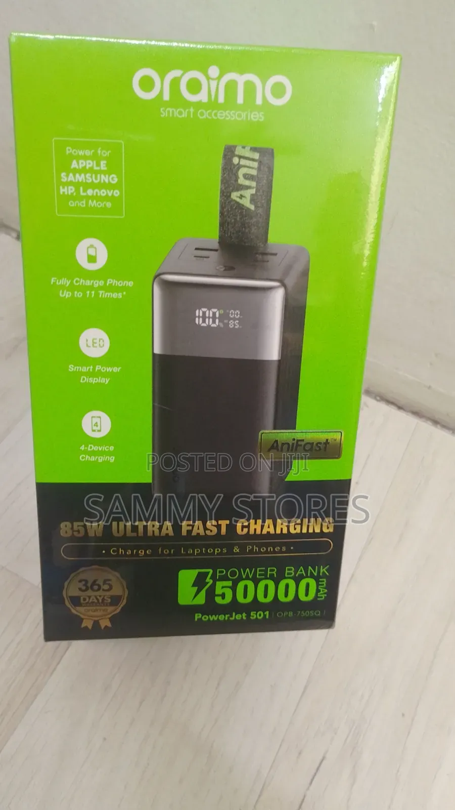 Oraimo PowerJet 501 PD Fast Charge 85W Power Bank