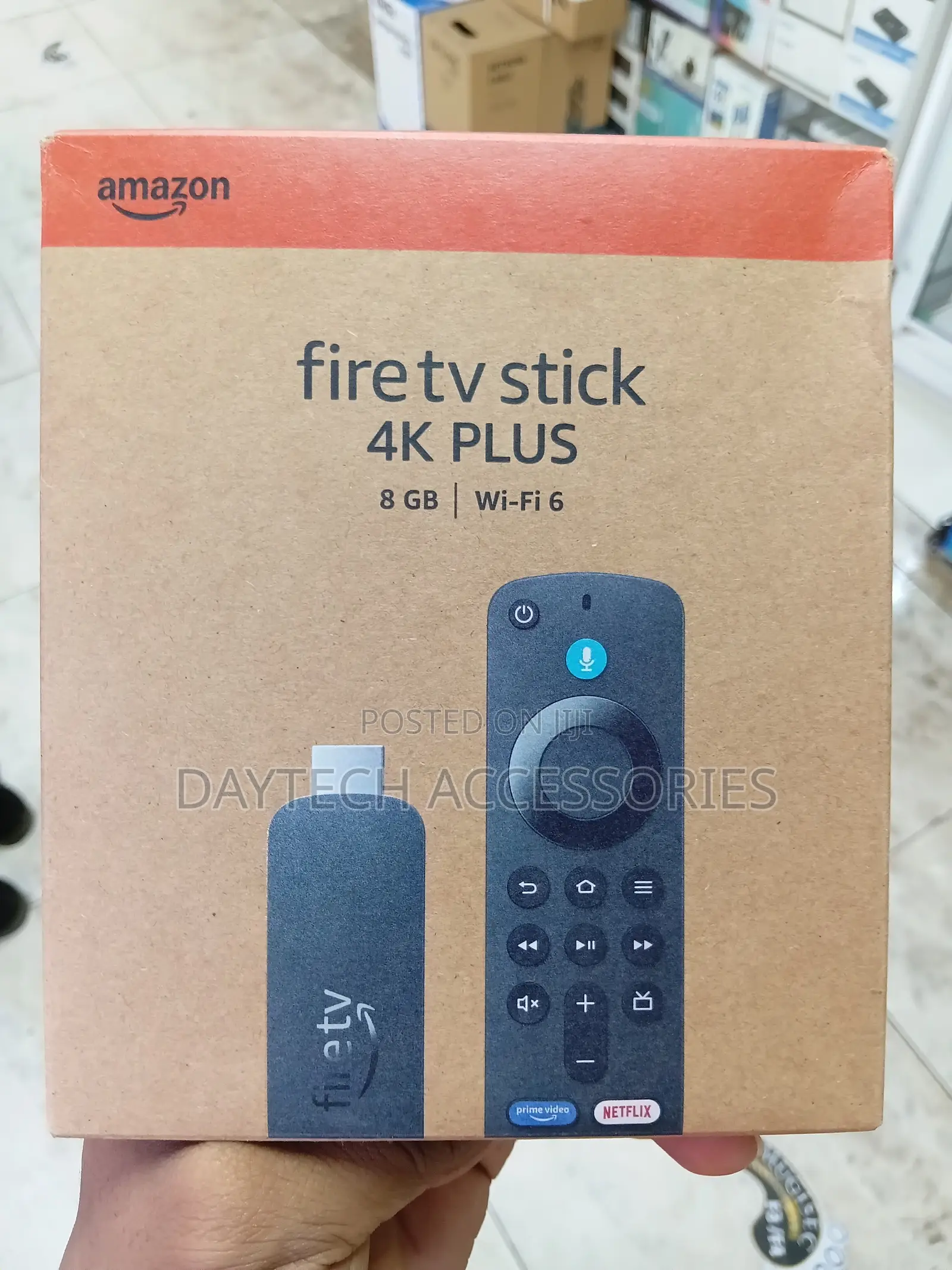 Amazon Fire TV Stick 4K Plus Streaming Device.