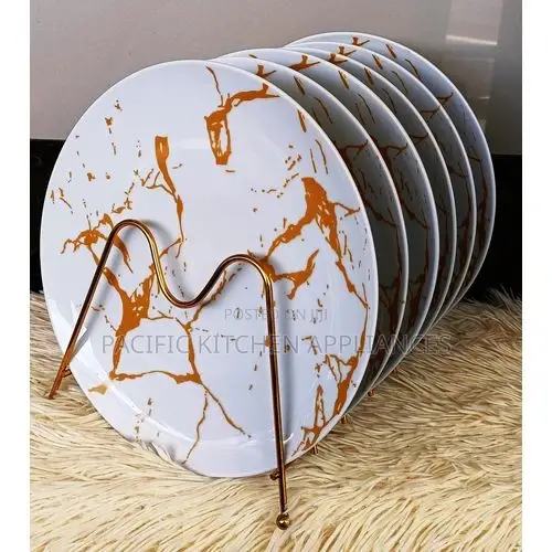 6 PCS Beautiful Dinner Serving Ceramic Plates