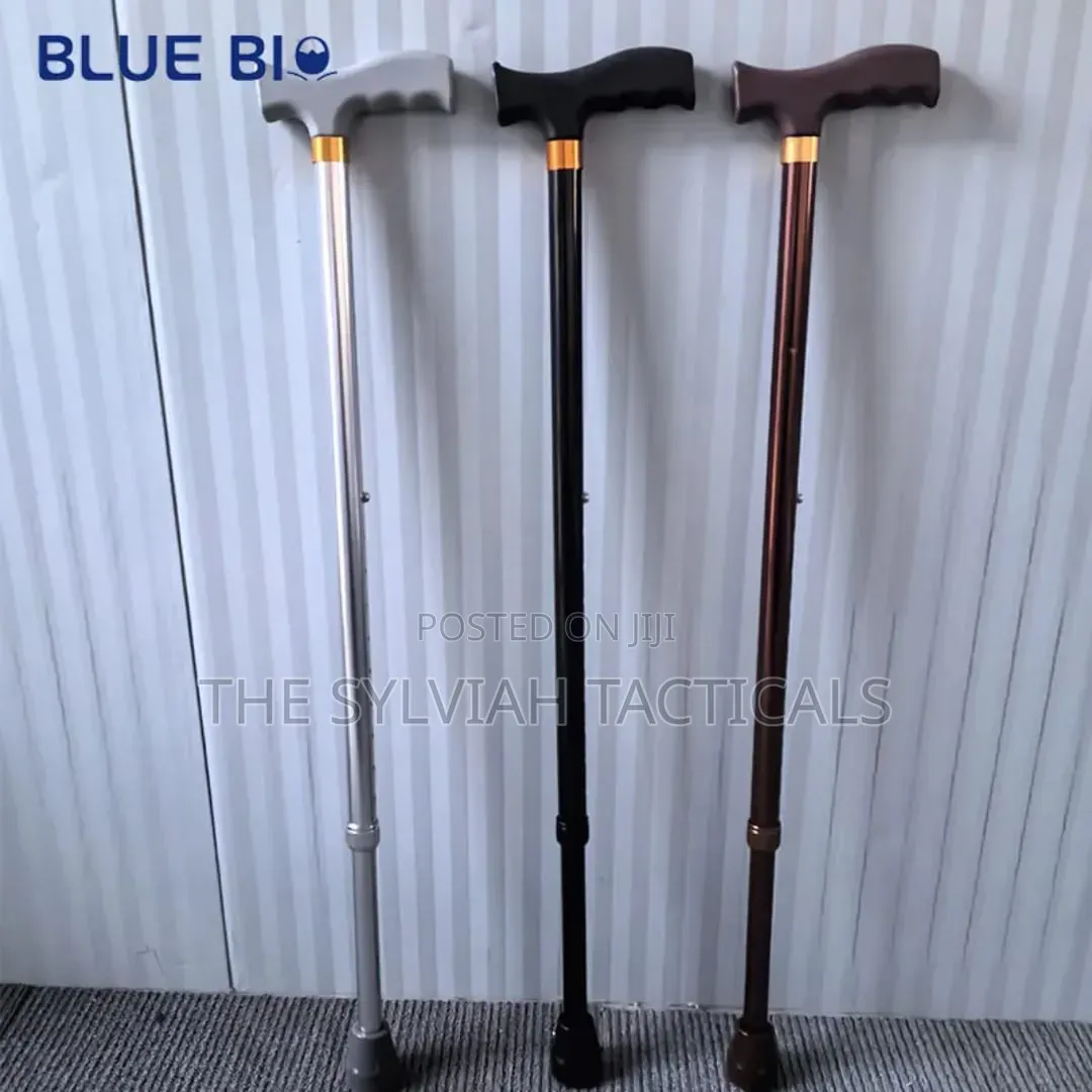 Adjustable Stainless Steel Walking Cane for Seniors Height Adjustable