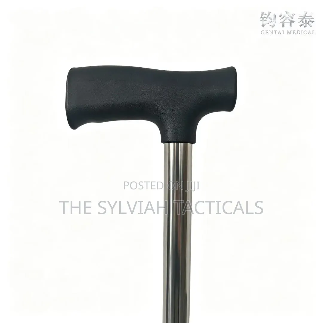 Adjustable Stainless Steel Walking Cane for Seniors Height Adjustable