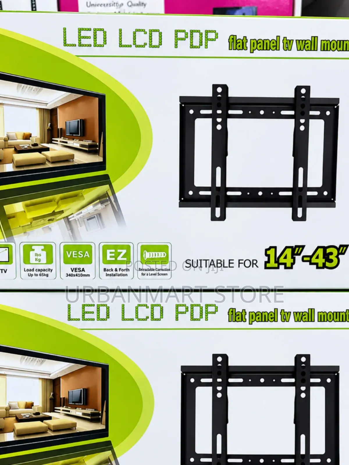 Fixed TV Bracket for 14–43 Inch Screens