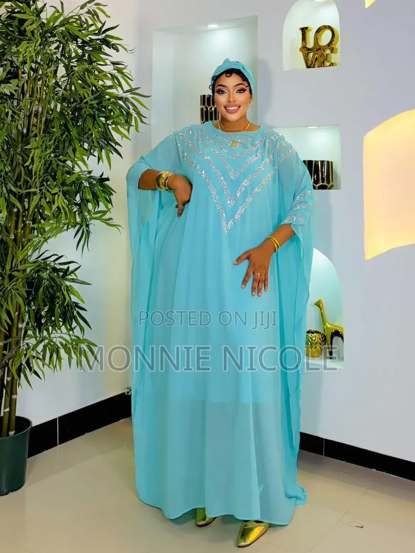 Jungle Green Stylish Abaya. Free Size Maxi Dress