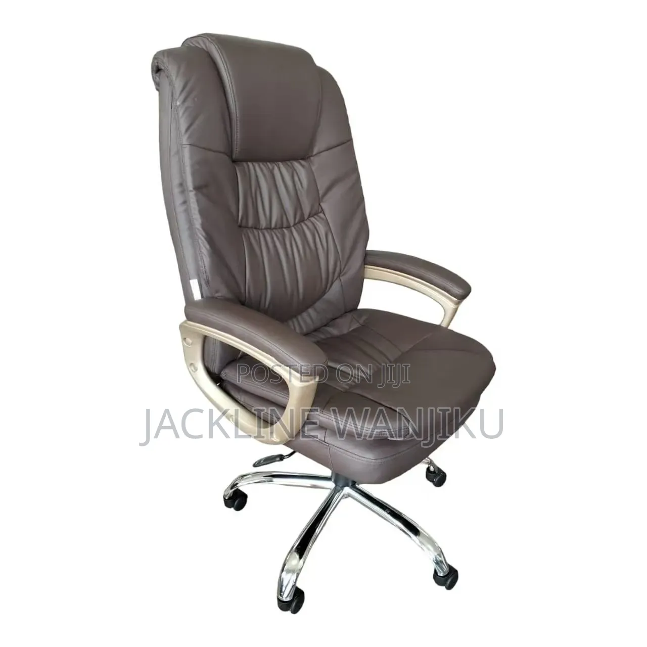 Milano Executive High-Back Chair – Espresso Brown 