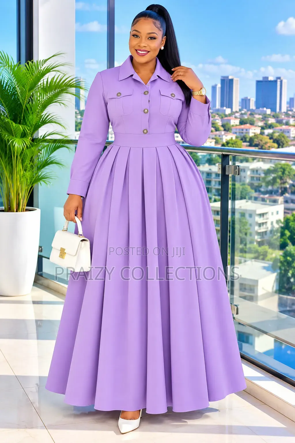 Quality Collared Maxi Dress