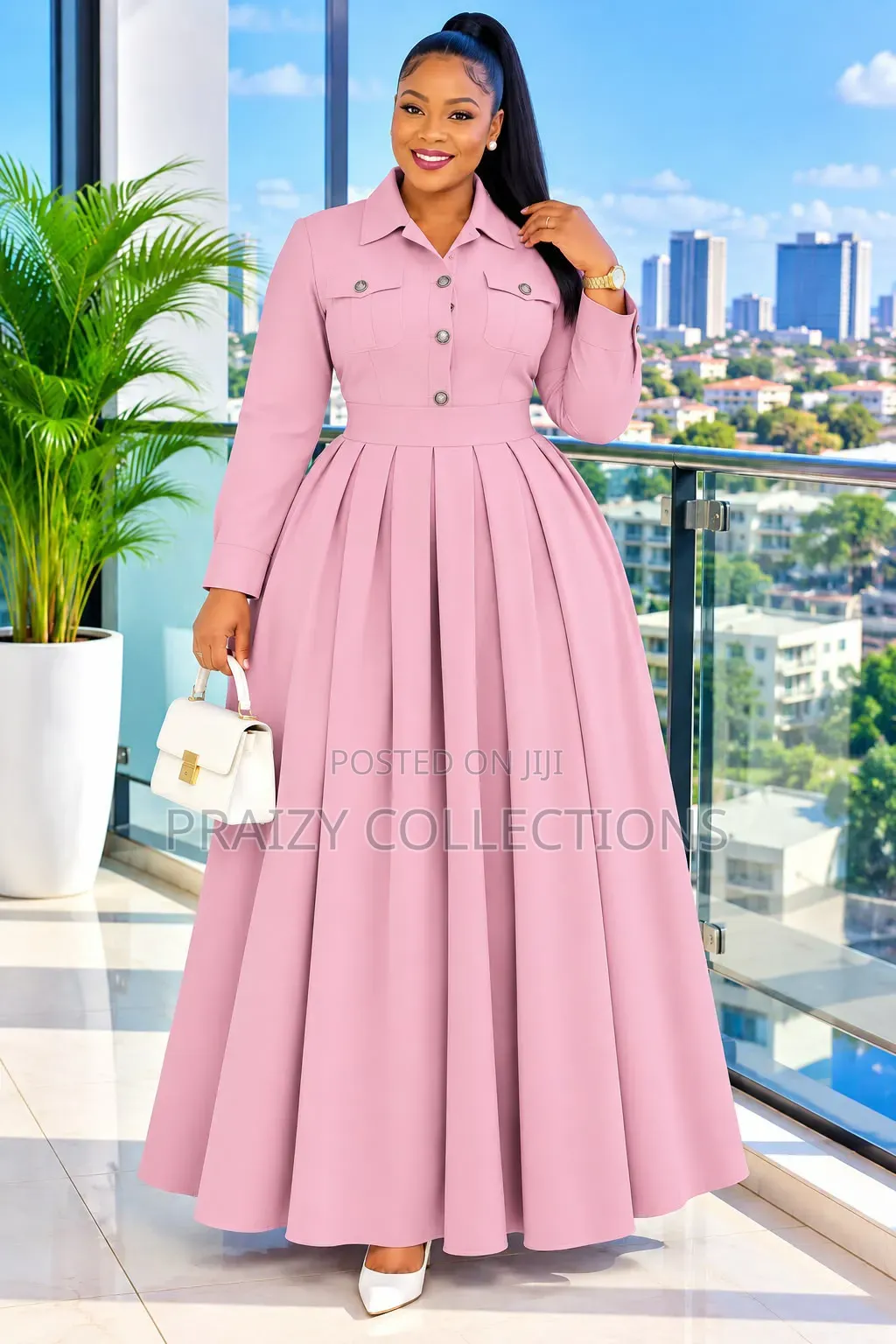 Quality Collared Maxi Dress