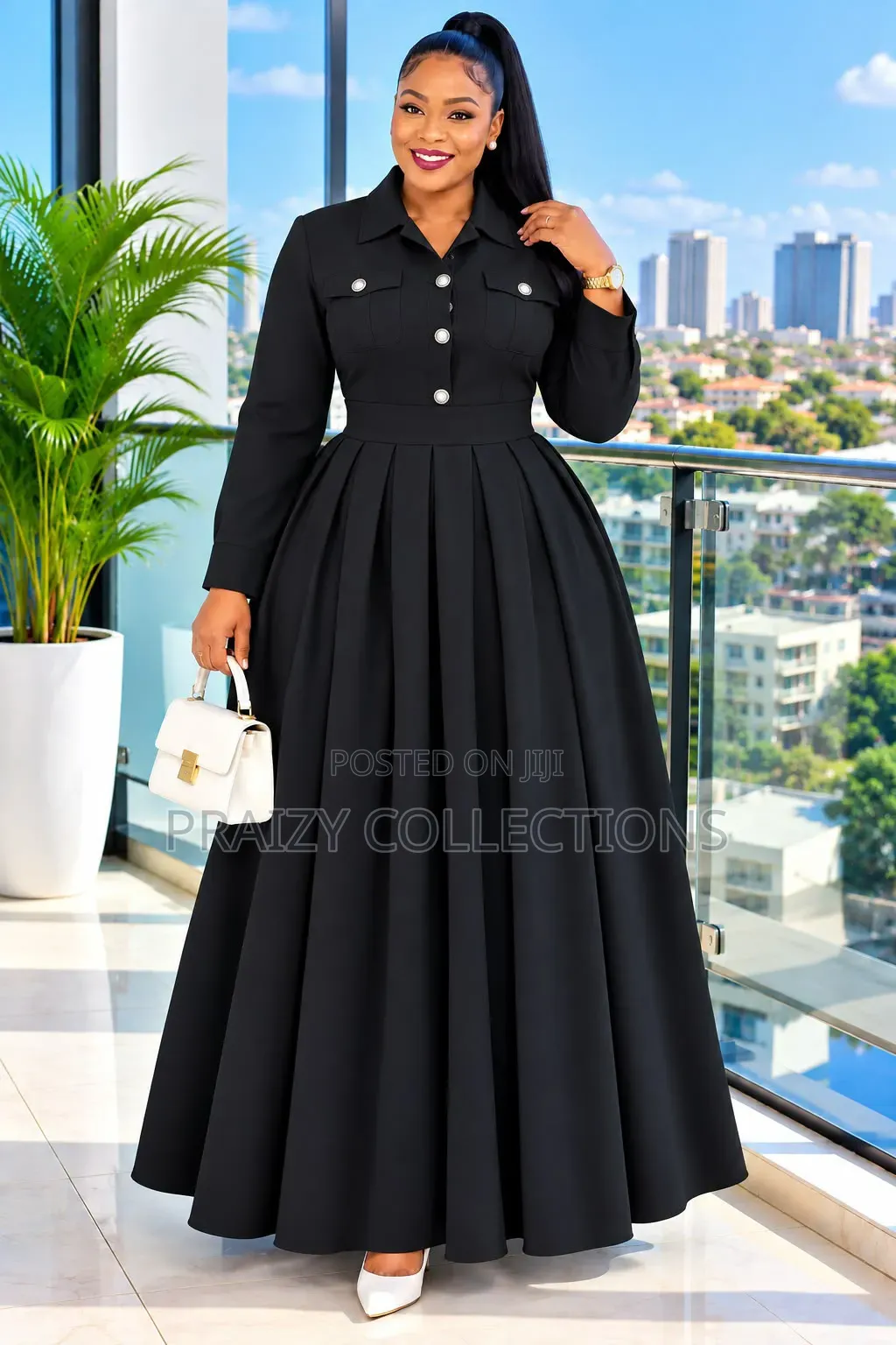 Quality Collared Maxi Dress