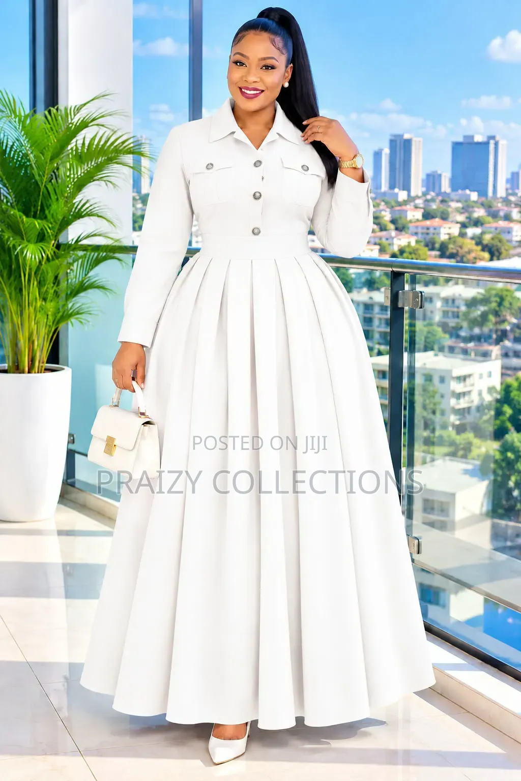 Quality Collared Maxi Dress