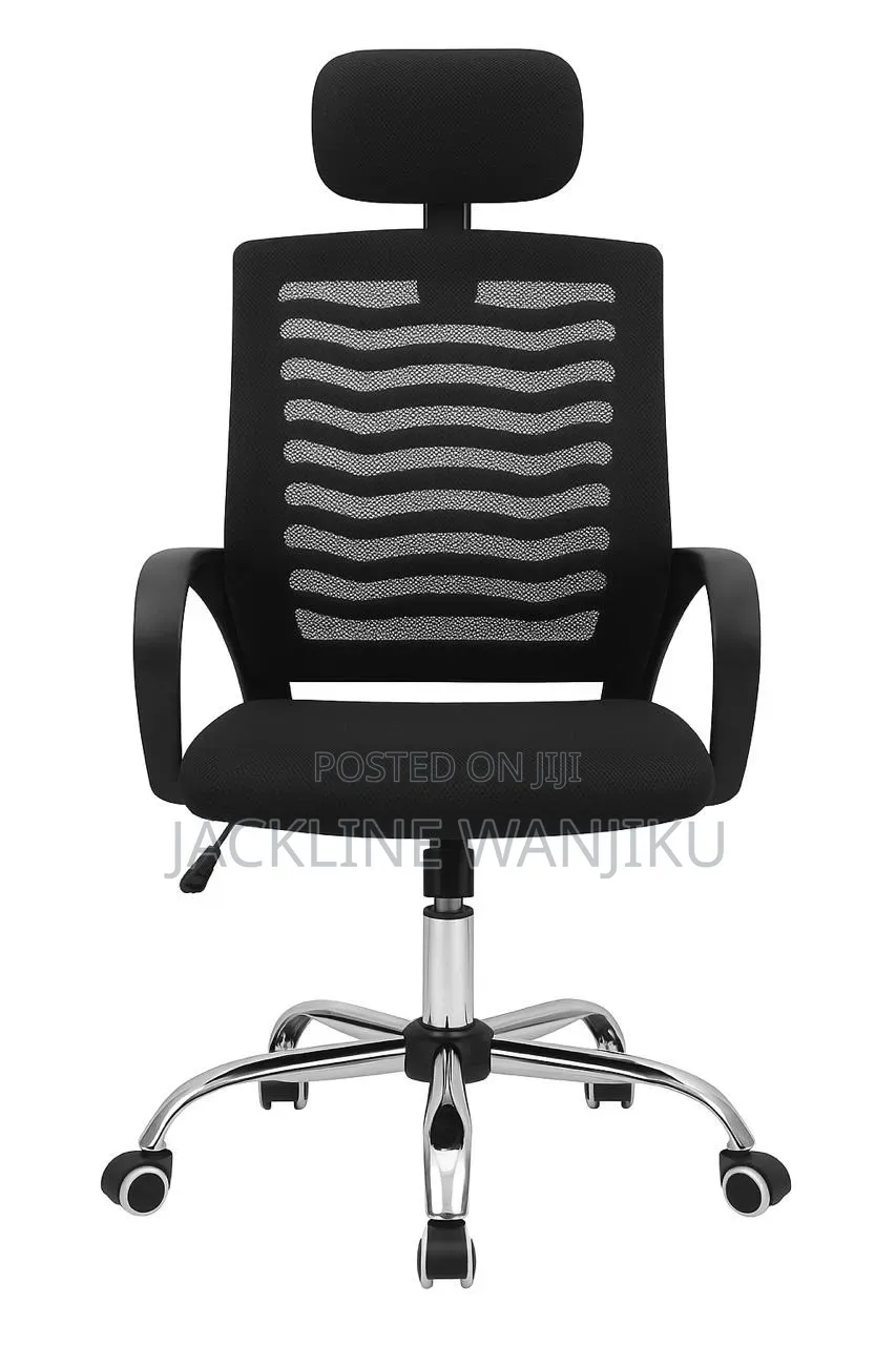 Secretarial Office Chair With Head Rest/Ergonomic Mesh Office Chair