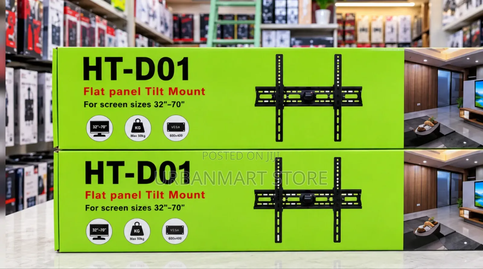 32-70 Inch Adjustable Tilting TV Wall Bracket