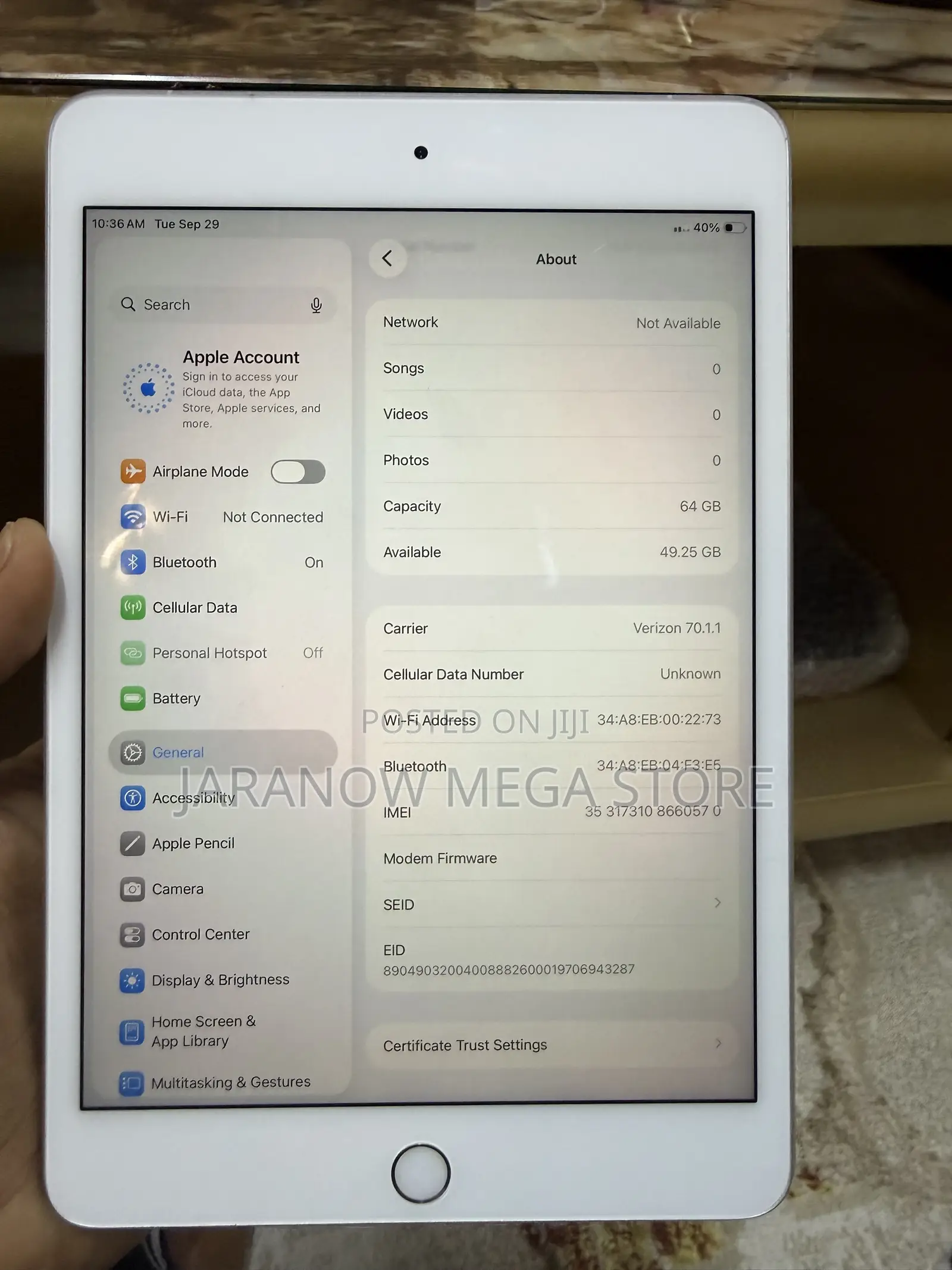 Apple iPad mini 5 (2019) 64 GB Silver