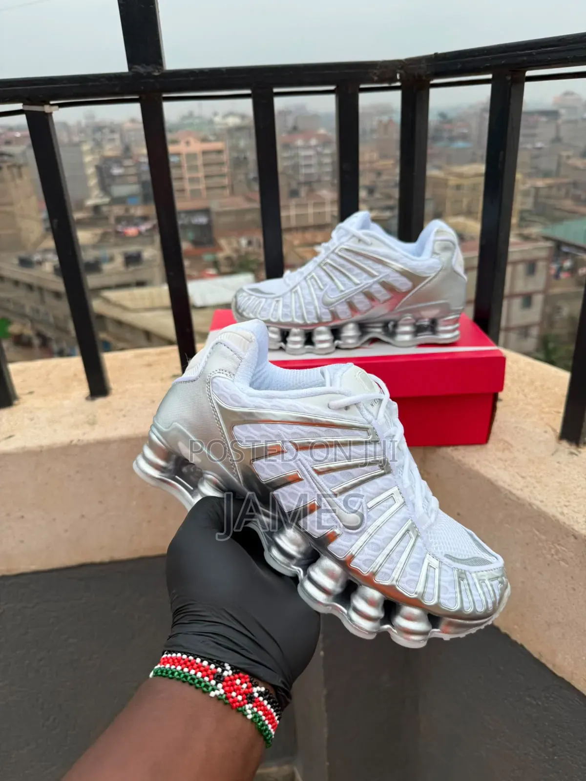 Nike Shox Tl - Black / University Red Nike Mzuka -