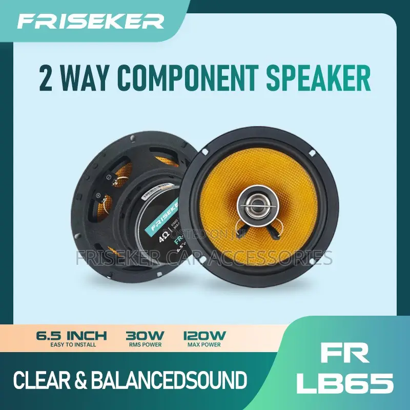 FRISEKER 6.5" 2-Way Coaxial Car Speaker FR-LB65