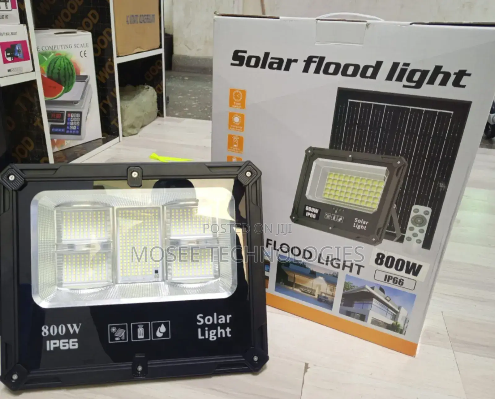 800W Solar LED Flood Light Outdoor Garden Security Lamp