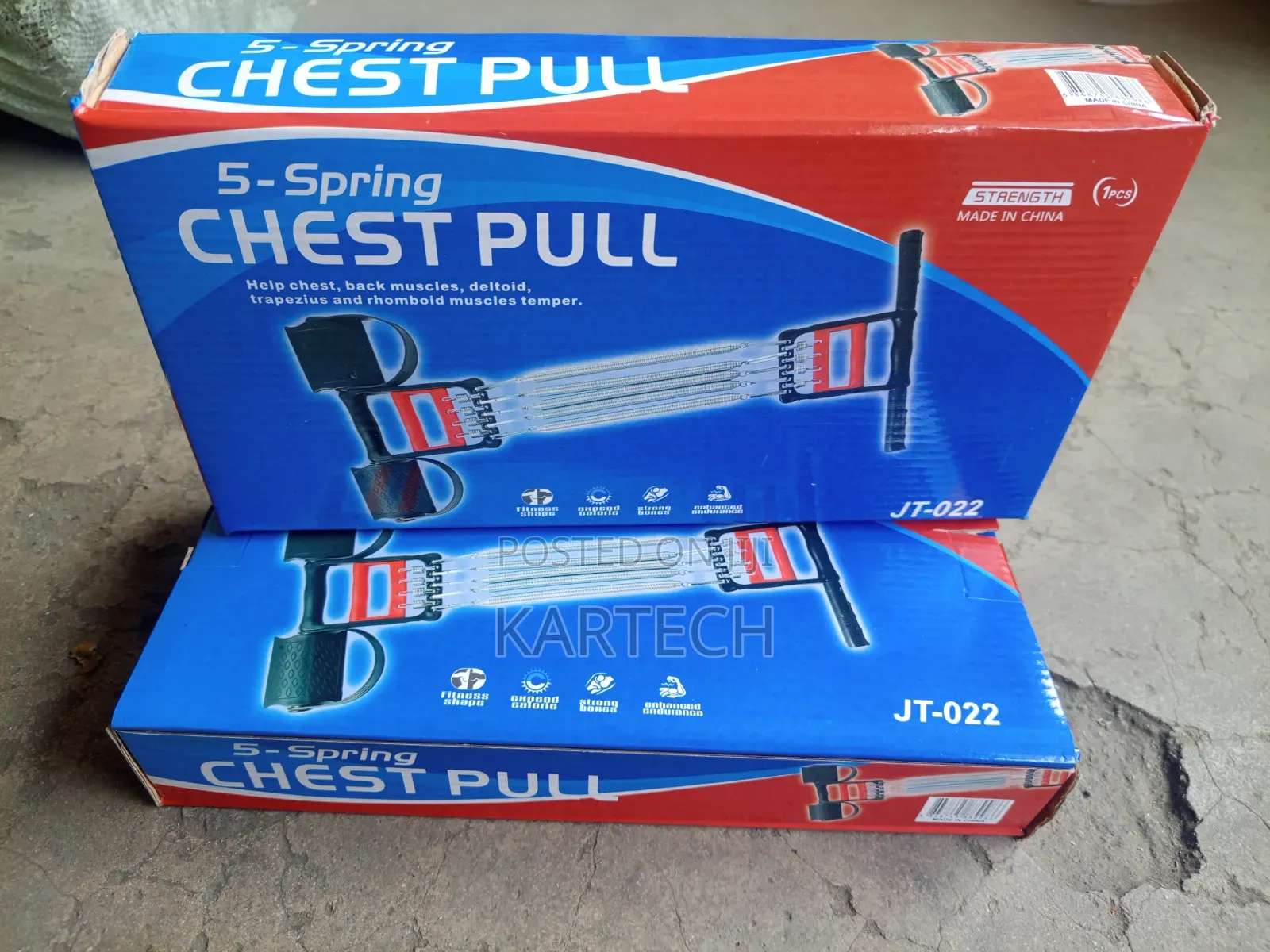 Multi-Spring Resistance Chest Pull Exerciser