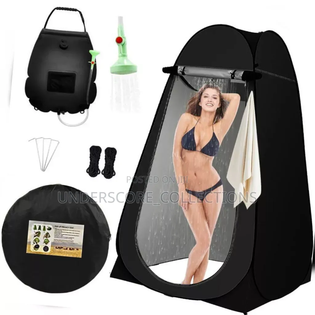 Black Privacy Shelter Pop-Up Tent Set
