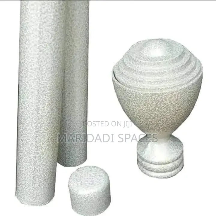 White Powder Coated Juakali Accessories for Your Curtain Rods