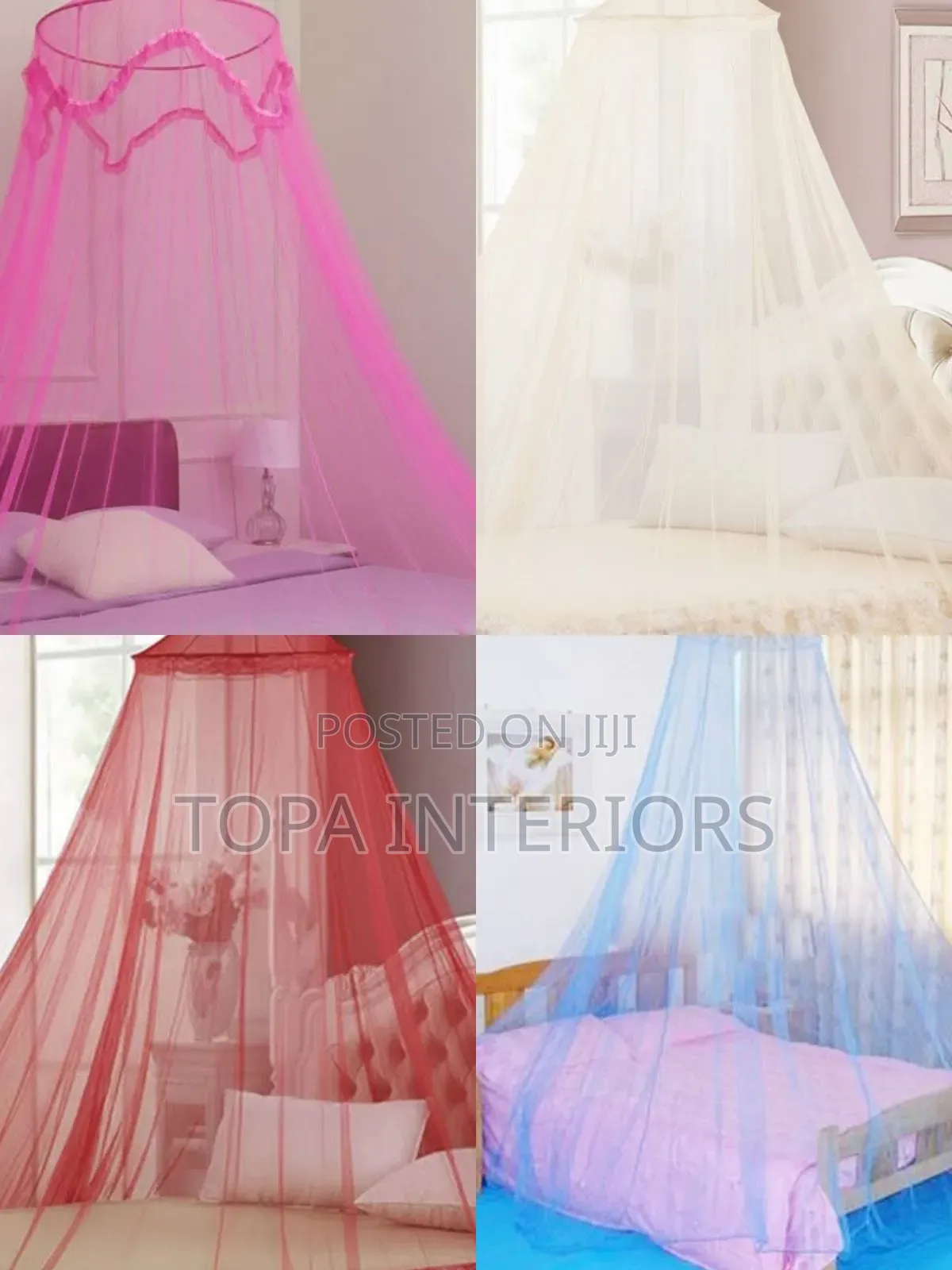Circle Canopy Bed Net With Ceiling Hook