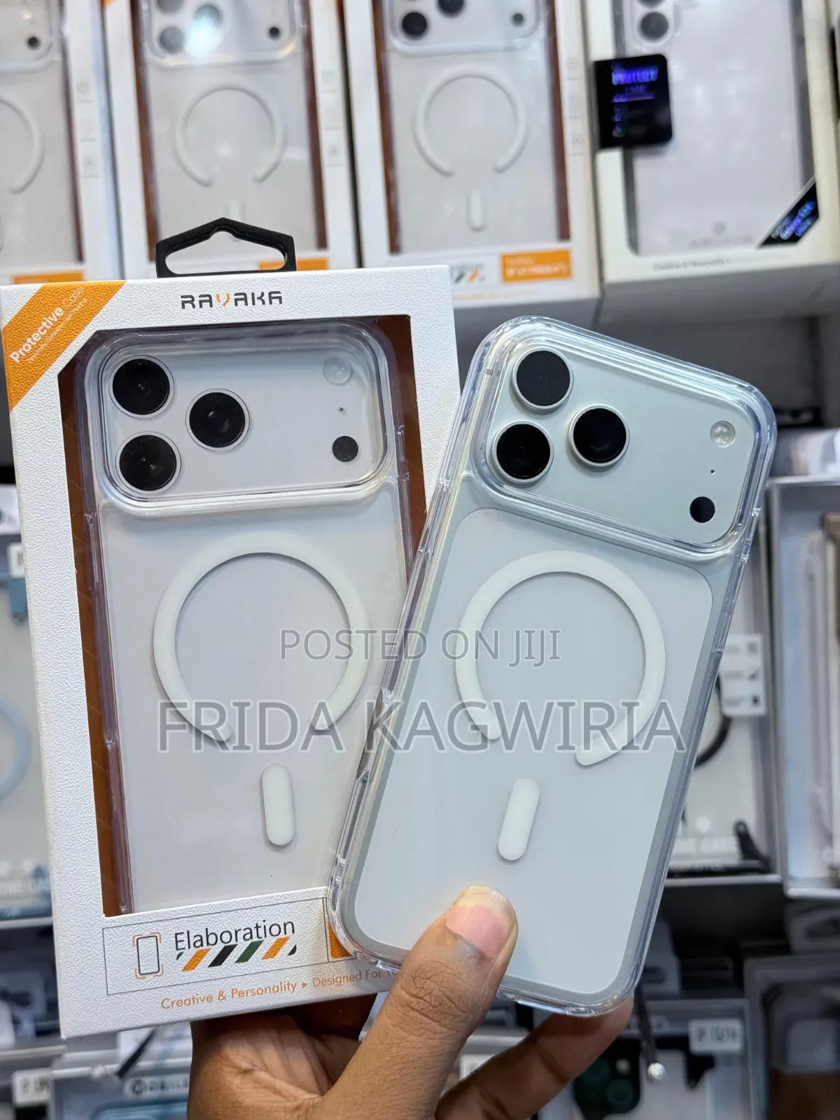 Ravaka Clear Back Case for iPhone 18 Pro Max