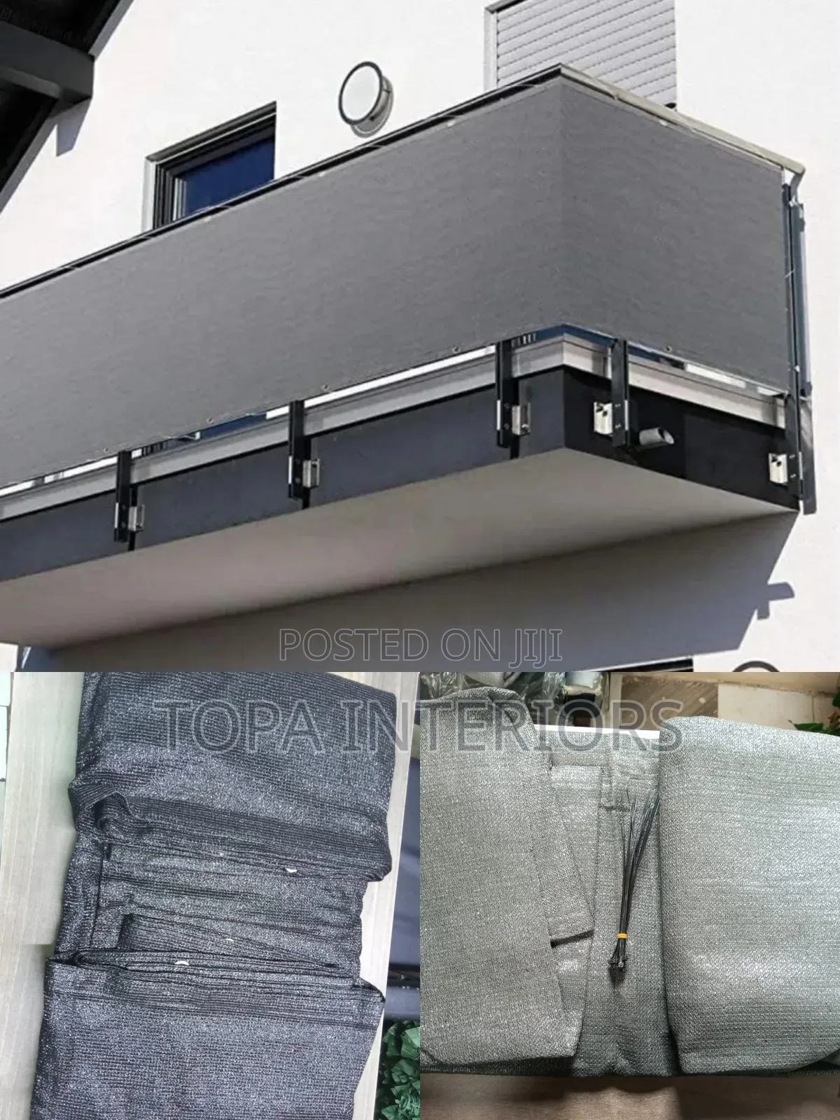 Dust Protection Canvas Balcony Privacy Shield Cover