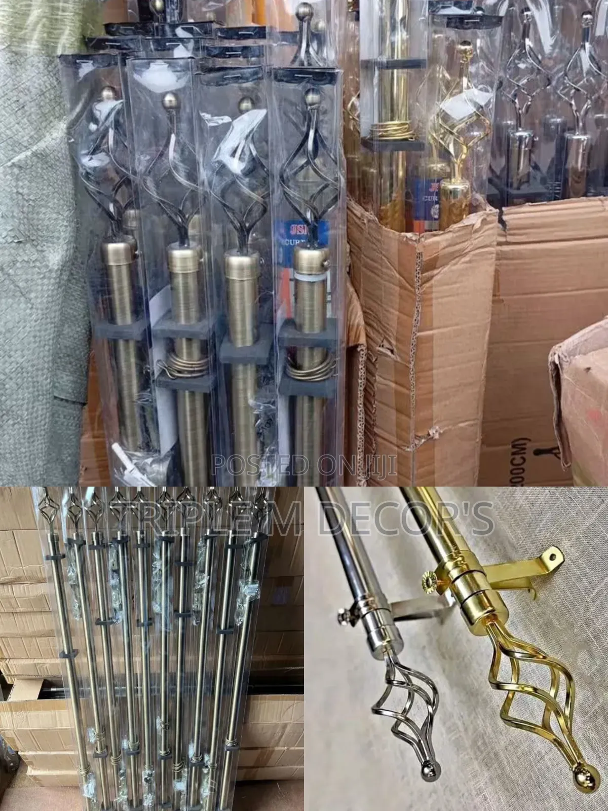 Complete Set Double Extendable Curtain Rods
