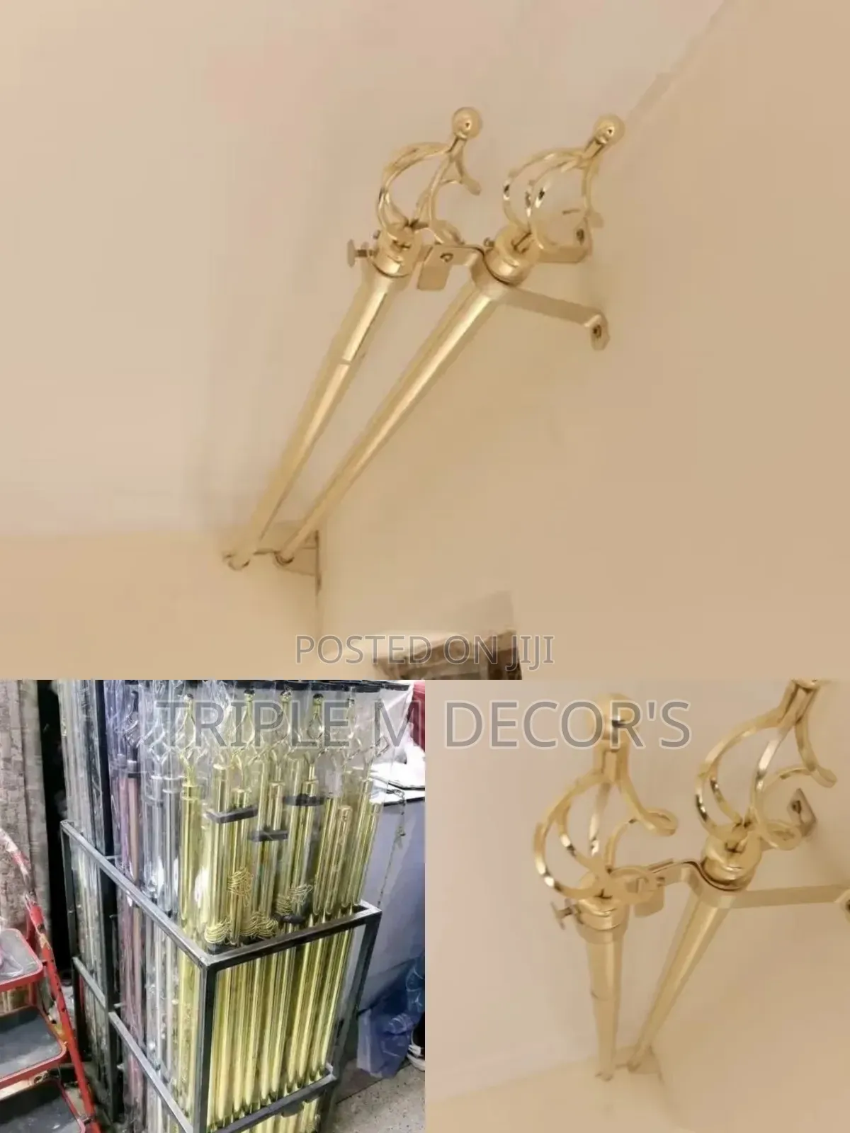 Adjustable Curtain Rods With Matching Ring Sets