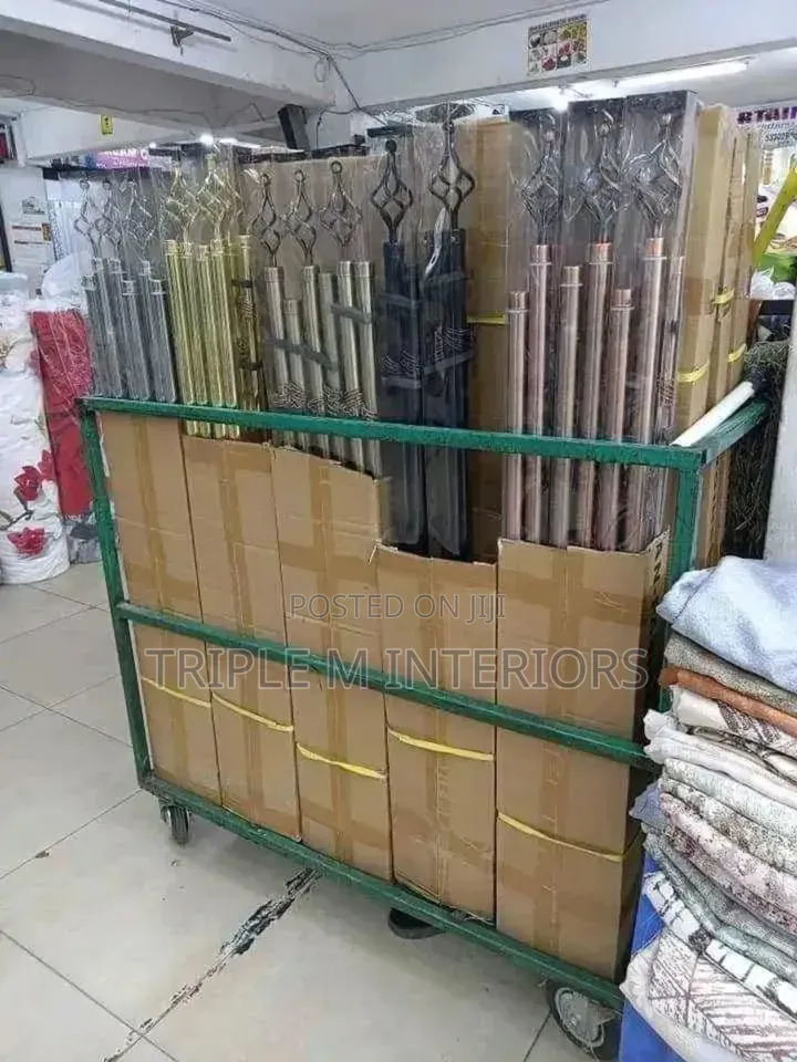3m Double Curtain Rods -Complete Set,Fit for Purpose Rod's