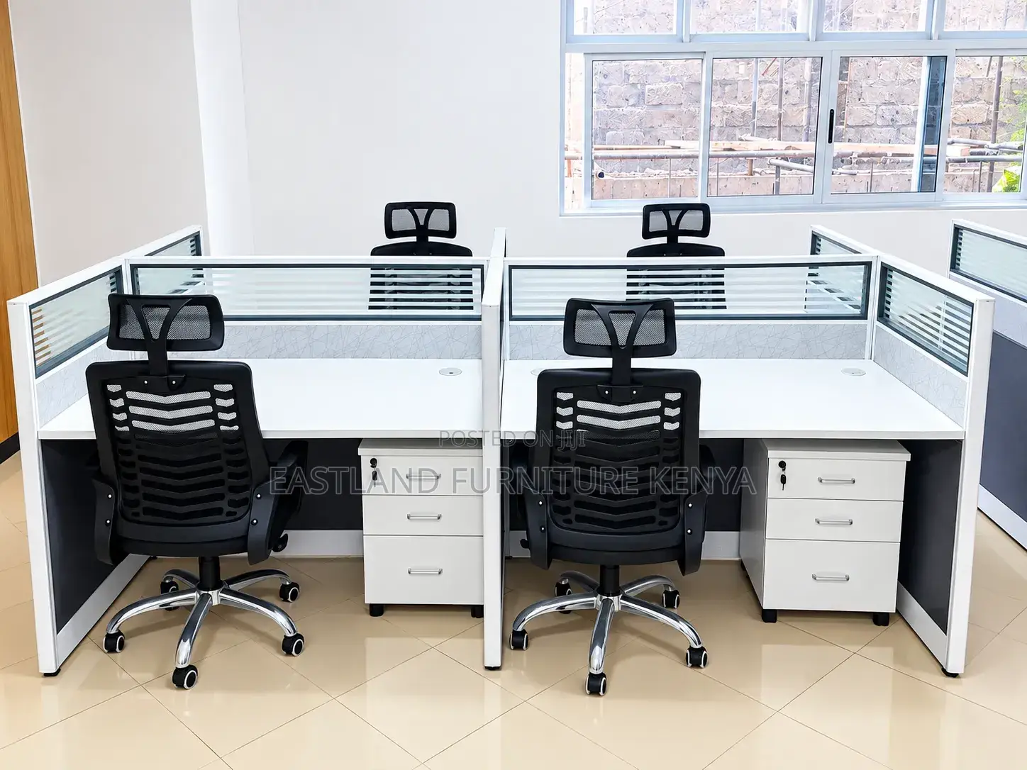 4way Working Station and Headrest Chair
