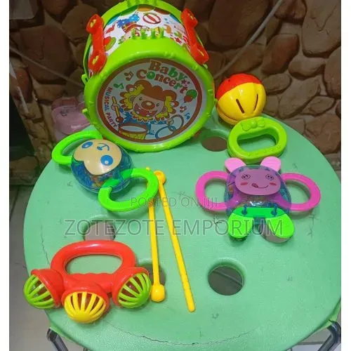 Baby Rattle Musical Drum Set