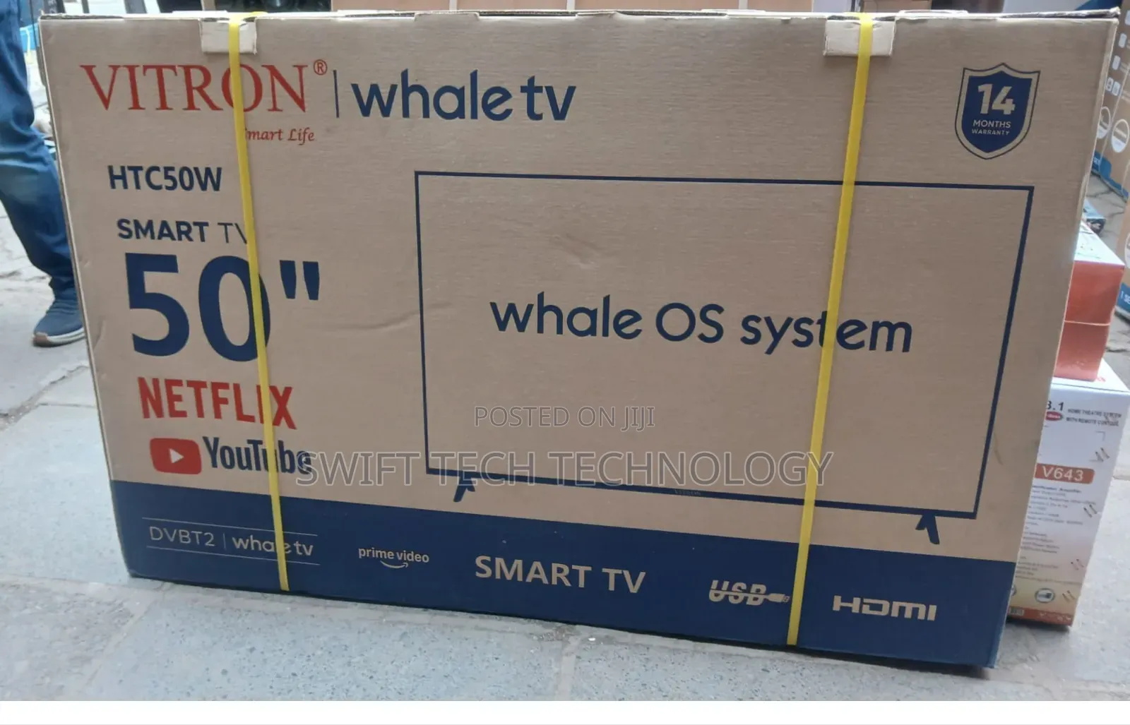 Vitron 50-Inch FHD Smart LED TV - Whale OS, HDR, Wi-Fi, Bluetooth,