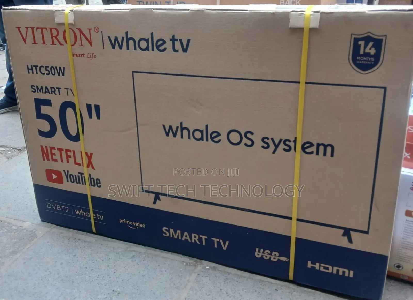 Vitron 50-Inch FHD Smart LED TV - Whale OS, HDR, Wi-Fi, Bluetooth,