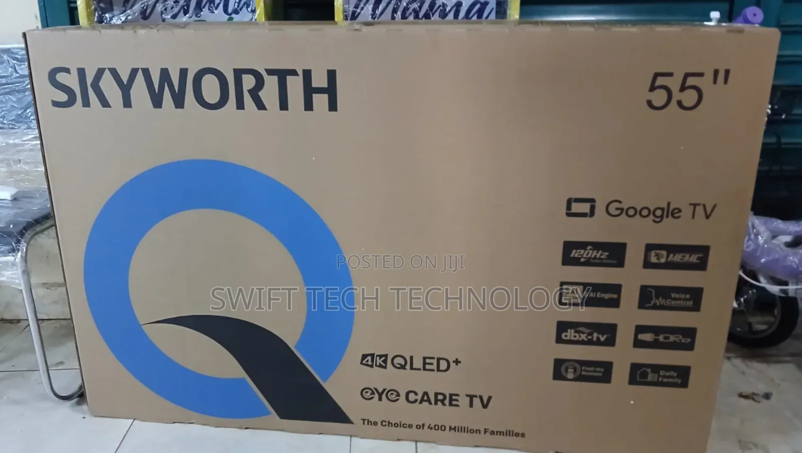Skyworth 55" Inch 55Q6500H QLED 4K Smart TV ,