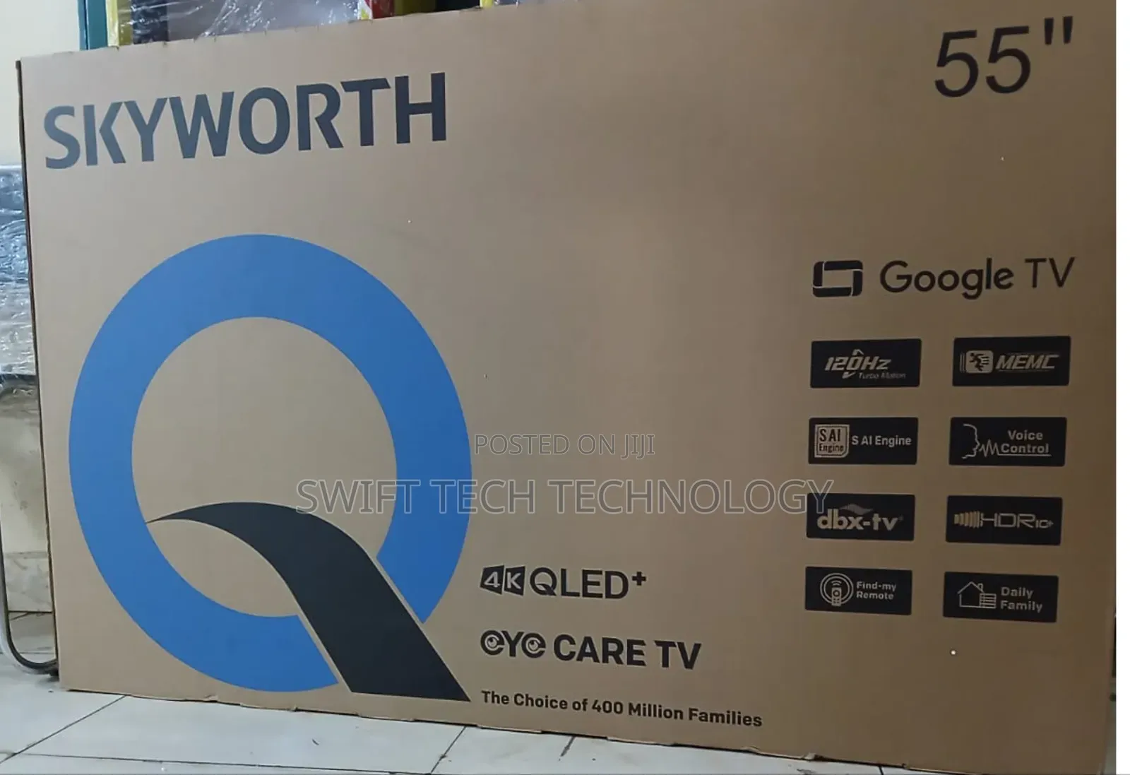 Skyworth 55" Inch 55Q6500H QLED 4K Smart TV ,