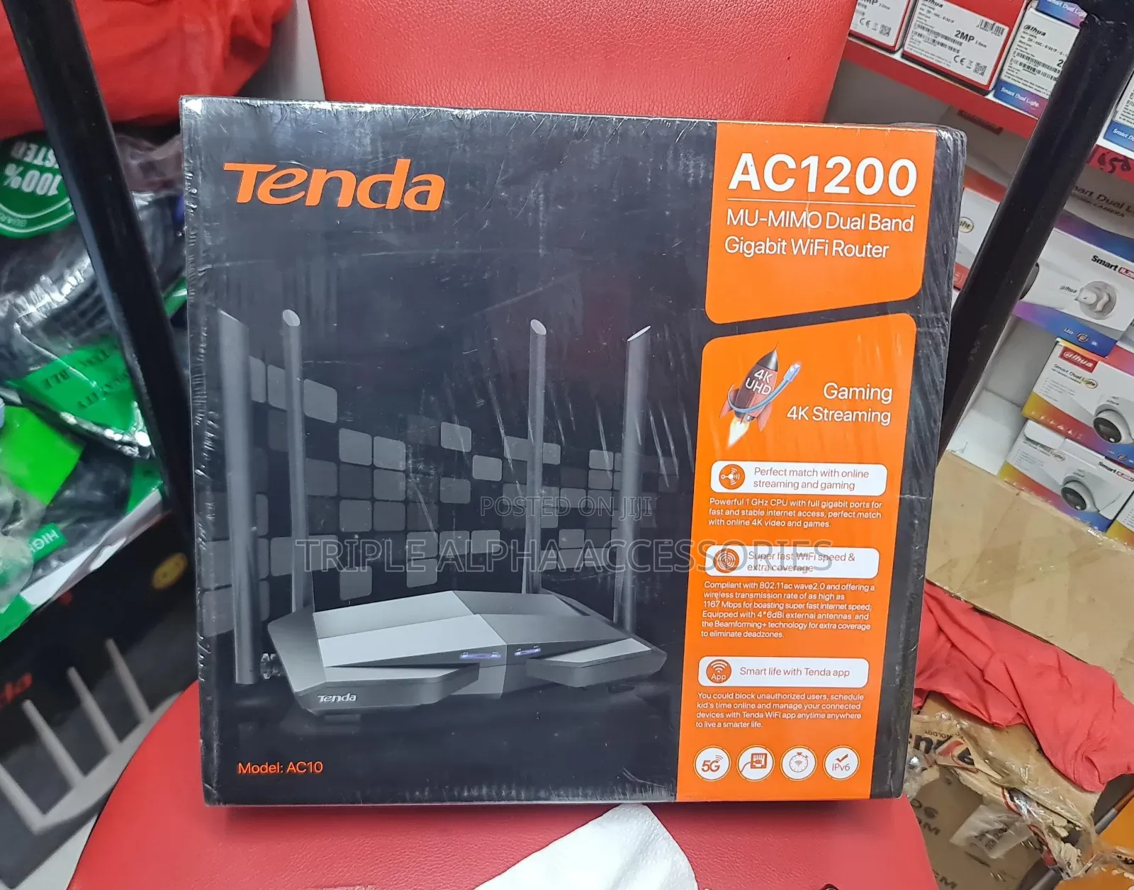 Tenda AC10 Dual-Band,AC1200, Gigabit Wireless Router
