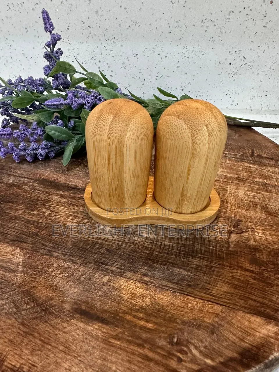Salt and Pepper Shaker Set With Stand