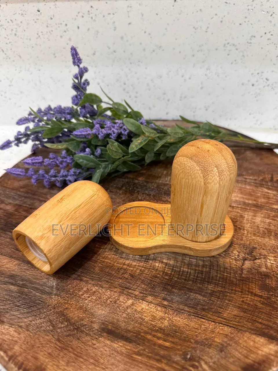Salt and Pepper Shaker Set With Stand