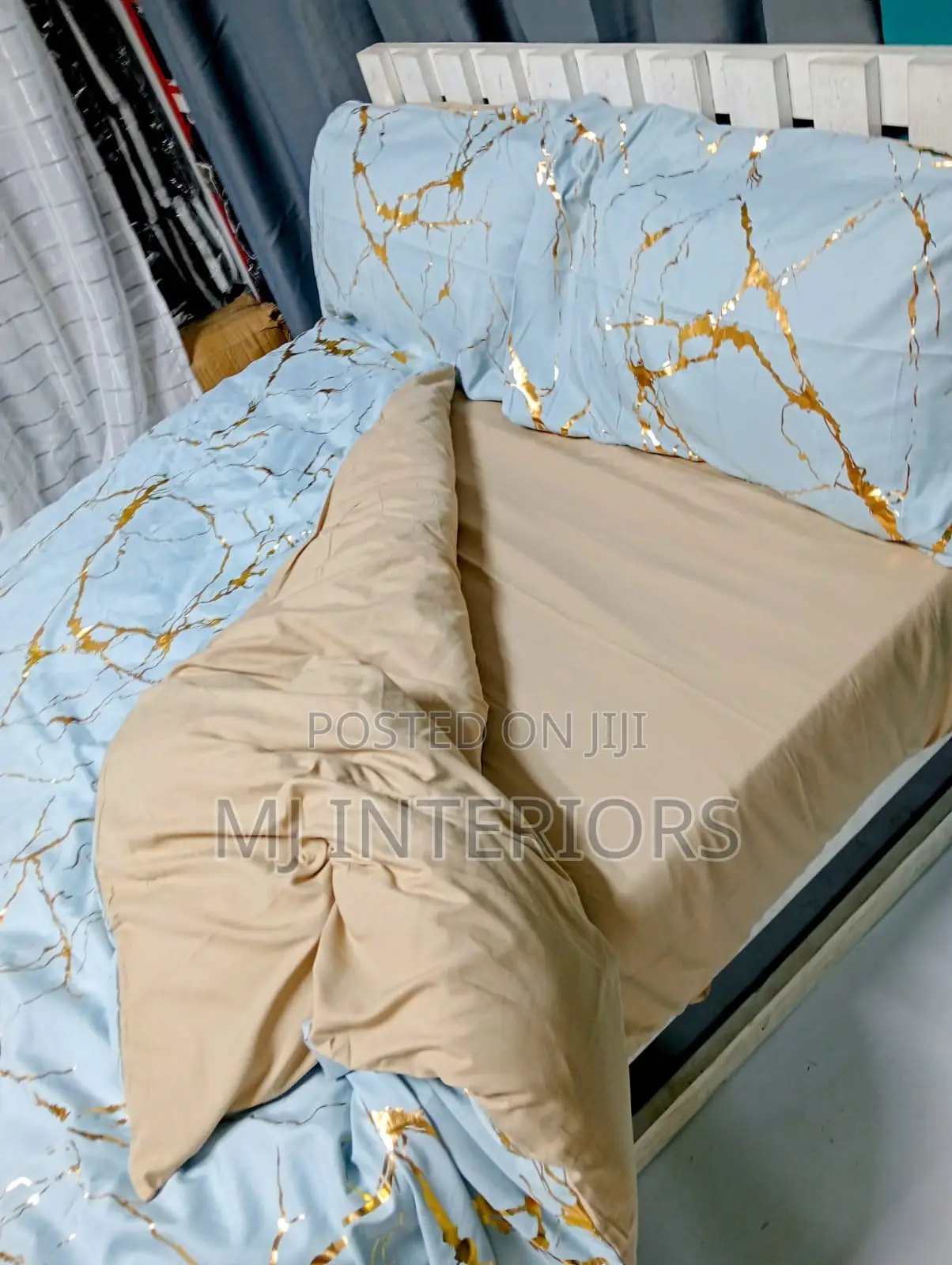 Luxury Gold Marble Duvet Cover Set 6×6 6×7 – Premium Bedding
