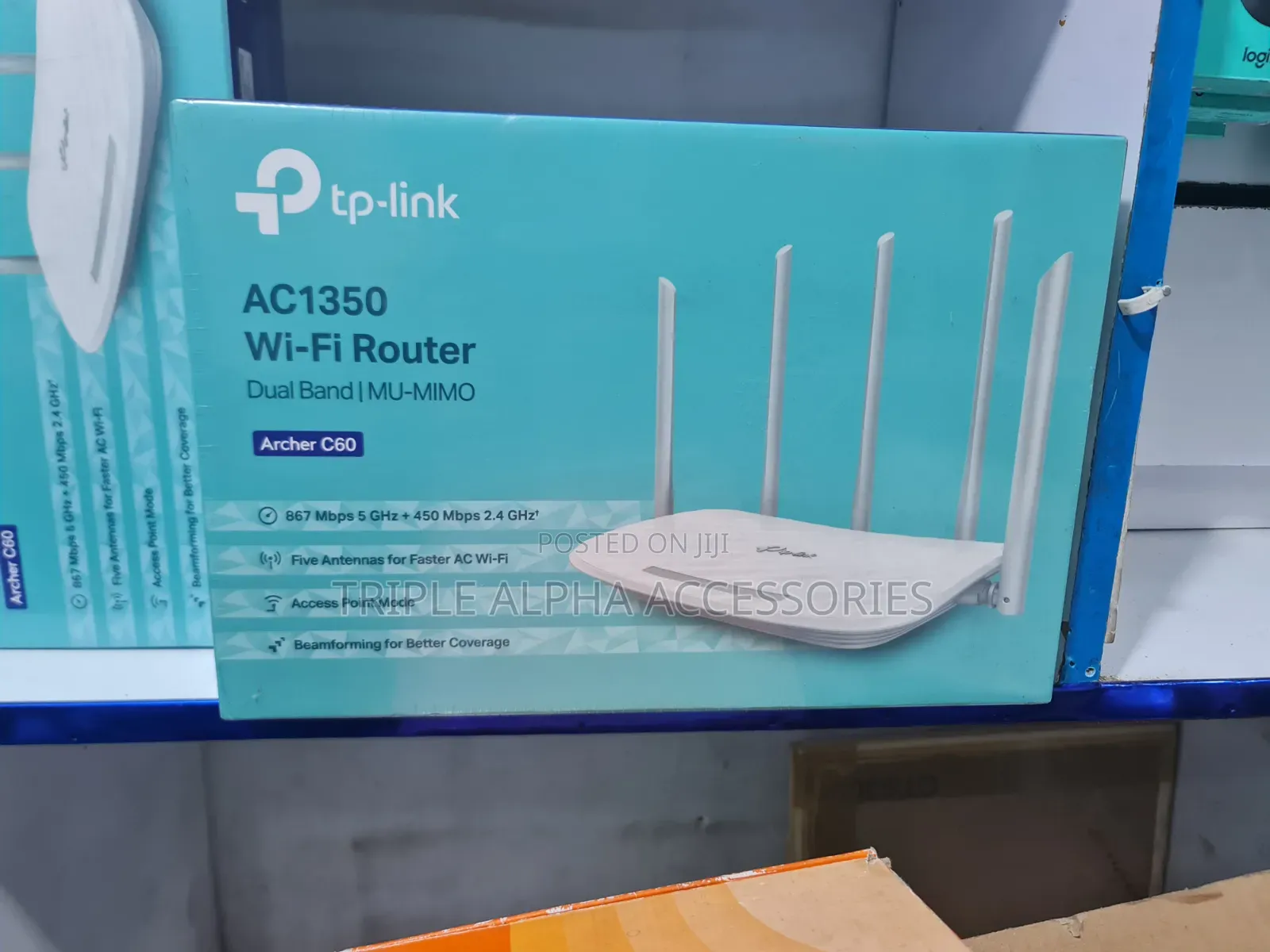 TP-Link Archer C60 AC1350, Dual-Band Wireless Router