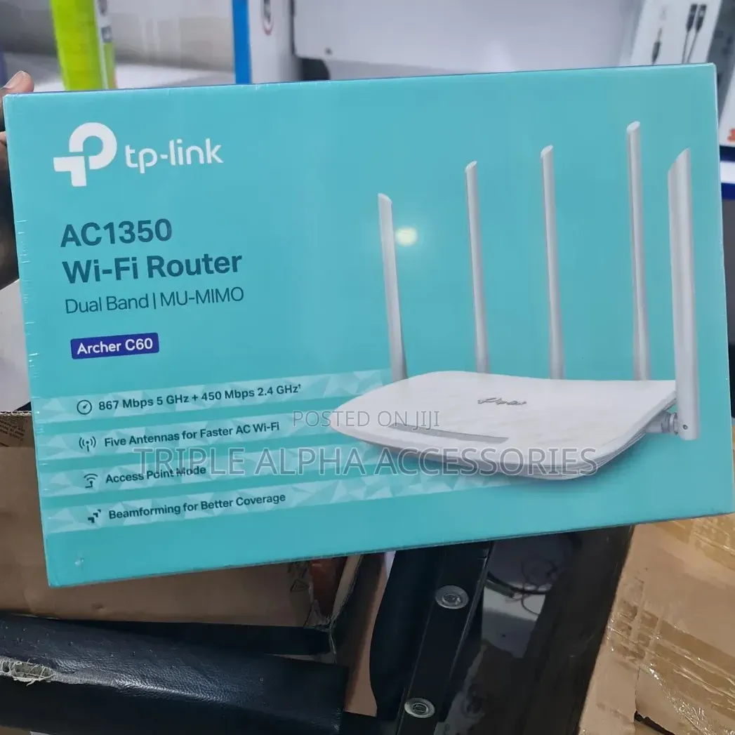 TP-Link Archer C60 AC1350, Dual-Band Wireless Router