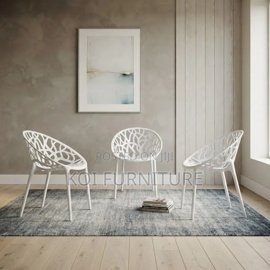 Dining Chairs; Modern Ergonomic Plastic Home Dining Seats