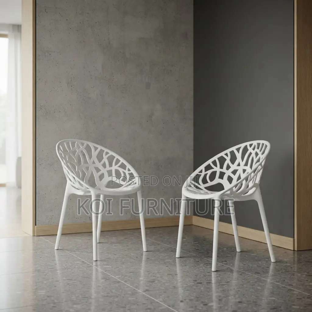 Dining Chairs; Modern Ergonomic Plastic Home Dining Seats
