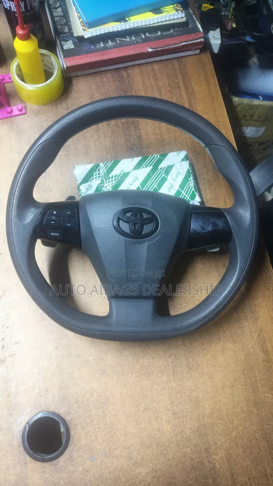 Customized Steering Wheel Toyota Wish Model 2010.
