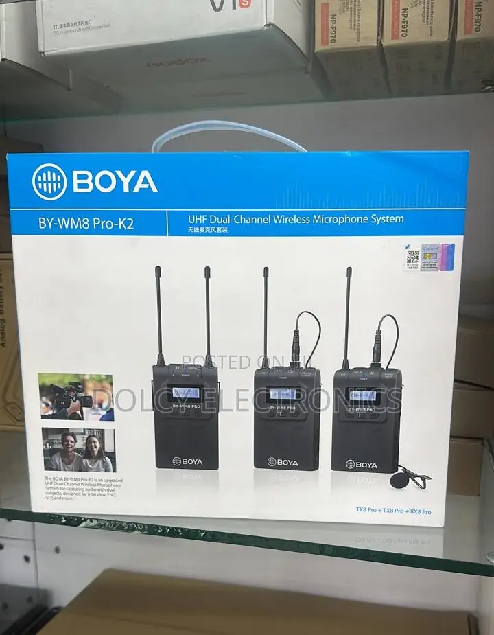 Boya Wireless Microphone by-Wm8 Pro-K2