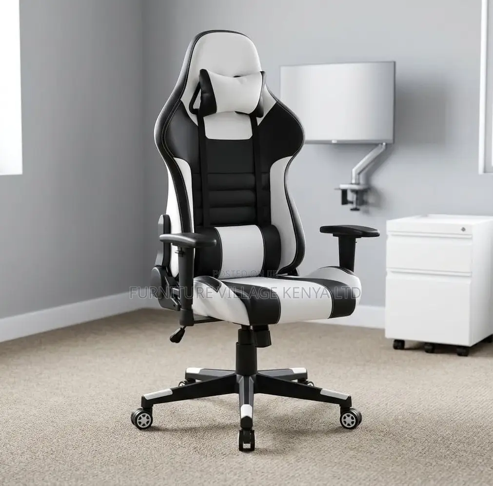 Gaming Chair; Adjustable Home/Office Leather Reclining Gaming Chair